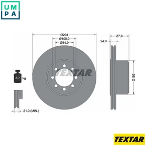 2x BRAKE DISC 92171700 FOR IVECO CITY/Bus/DAILY F1CE0441A/F1CGL411B 3.0L 4cyl - Picture 1 of 9