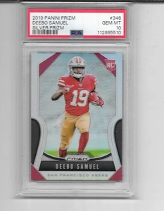 2019 PRIZM DEEBO SAMUEL RC SILVER PRIZM ROOKIE GEM MINT PSA 10 - Picture 1 of 1