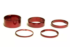 OMNI Racer WORLDS LIGHTEST Headset Spacers Fit Chris King 1-1/8" 2,3,5,10,15 RED - Picture 1 of 4