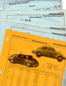 1954 1955 1956-1964 Volkswagen Beetle 1200 tipo 1 pieza original hojas de choque MF3 - Imagen 1 de 1
