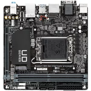 Gigabyte H610I DDR5 Motherboard, Intel H610, Socket 1700, 4xSATA 6GB/s, Mini-ITX - Picture 1 of 4