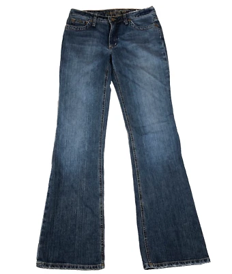 Pure Color Womens Jeans Sz 28 Denim Mid Rise Bootcut Medium Wash Pockets Stretch - Image 1 of 4