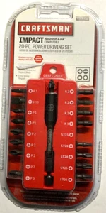 Craftsman 20-pc Power Drining Drill Bit Set, Open Package, 2-bits missing - Picture 1 of 4