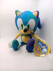 Sonic The Hedgehog 10” Plush Blue Teal Purple SEGA Toy Factory With TAGS - Picture 1 of 8