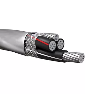 250' 6-6-6-6 Aluminum SER Service Entrance Cable Gray PVC Jacket 600V - Picture 1 of 2