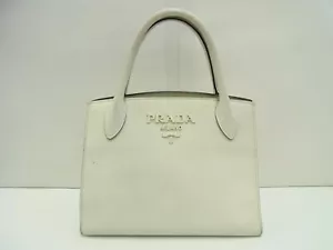 Auth EB2 Prada Saffiano handbag gold hardware from Japan - Picture 1 of 23