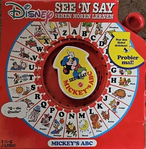 MATTEL See ´n Say Mickeys ABC. Disney ORIGINAL, OVP, UNBENUTZT. 1990 - Bild 1 von 2