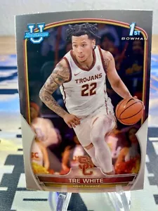 2022-23 Tre White Bowman Chrome University 1st Bowman #32 - Picture 1 of 2
