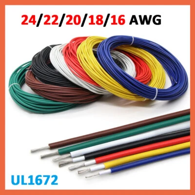 Flexible PVC Wire Lead Cable Tinned Copper Core 24/22/20/18/16 awg Available - Image 1 of 4