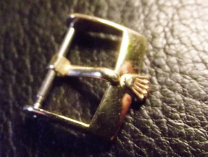 ROLEX -ORIGINAL SOLID YELLOW GOLD 750 - 16 mm - RARE VINTAGE BUCKLE -SWISS - Foto 1 di 6