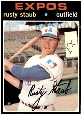 1971 Topps #560 Rusty Staub Expose EX BX9A