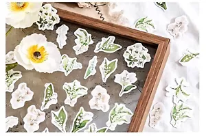 Beautiful in white flowers stickers, set 45 Pcs, Kawaii Planner, Phone, Laptop… - Picture 1 of 5