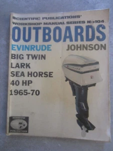 Scientific Publications Outboards 1965-70 repair manual Book 1st ed softcover # - Picture 1 of 6