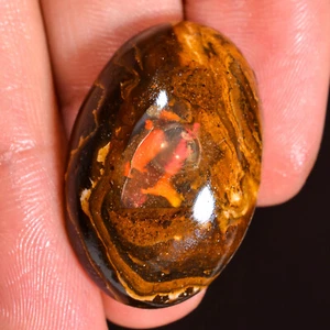 (19X29X07 MM) 28.55 Carat. Natural KOROIT BOULDER OPAL Oval Top Quality Gemstone - Picture 1 of 7