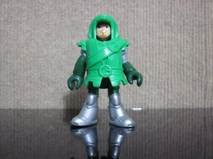 Fisher Price Imaginext Aquila Verde Artiglio Arciere Castello Solo Cavaliere con Armatura - Foto 1 di 13
