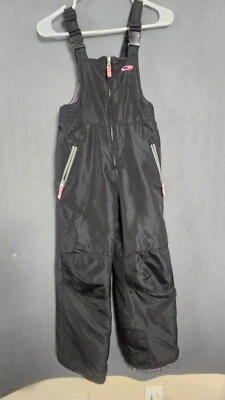 Babero negro campeón para niñas baberos de esquí de nieve pantalones talla M 7/8 Foto 1 de 4