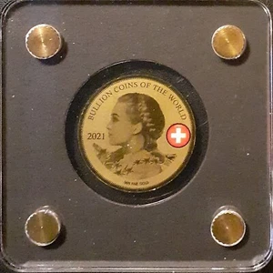 Bullion Coins 2021 Tschad 3000 Francs CFA - Vreneli - 1/500 Oz 999er Gold - Bild 1 von 3