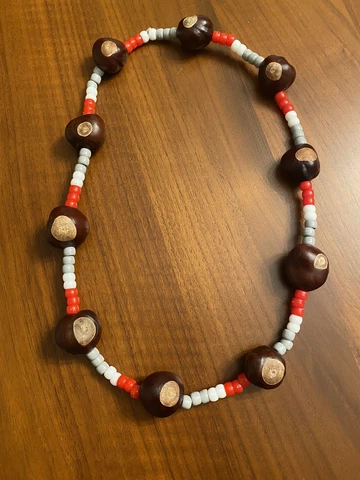 Kids Classic Ohio State Buckeye Necklace, 10 High Quality Buckeyes! Cover