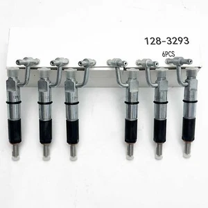 Inyectores de combustible 6 piezas 128-3293 para motor Caterpillar CAT 315 315B D5G 939C 3046 - Imagen 1 de 7