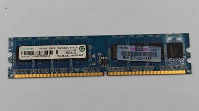 RML1520EG38D6W-667 Ramaxel 512MB PC2-5300 DDR2-667MHz non-ECC Unbuffered CL5 - Image 1 of 2