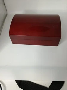 Brown Jewelry Box With Mirror And Ring Holder - Picture 1 of 3