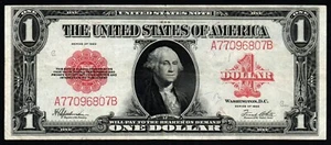 1923 $1 LARGE Size CRISP VF+/XF RED SEAL UNITED STATES NOTE! - Picture 1 of 2