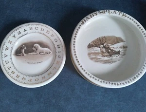 Antique Baby Plate and Dish Set - Picture 1 of 3