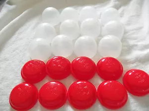 2" EMPTY RED VENDING CAPSULES BOX of 100 Tops & Bottoms - Picture 1 of 1