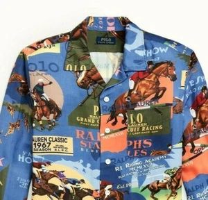Polo Ralph Lauren VTG 1967 Equestrian Competition Horse Royal King Shirt Hi Tech - Picture 1 of 7