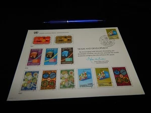 Vintage Cover,VIENNA,AUSTRIA,UNITED NATION,FDC,Trade & Development Souvenir Card - Picture 1 of 7