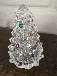 Lenox Voll Bleikristall Schmuck Mini Weihnachtsbaum Gewürz Shaker 2,5" Dekor - Bild 1 von 5