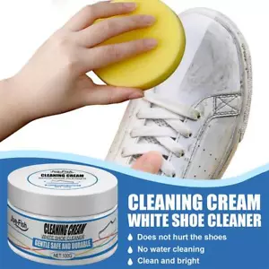 Crème nettoyante pour chaussures blanches Crème détachante blanchissante pou= - Picture 1 of 14