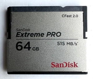 Sandisk Extreme Pro 64gb CFast 2.0 Memory Card - Grade A - Picture 1 of 1