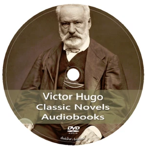 Victor Hugo 13 Audiobooks Les Misérables Hunchback of Norte Dame in 1 MP3 DVD - Imagen 1 de 1