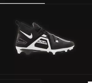 Men's Nike Alpha Menace Pro 3 Mid Football Cleats Black CT6649-001 Size 10.5 - Picture 1 of 4