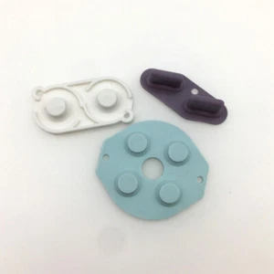 5 juegos de botones conductores de goma de silicona A-B D-pad para teclado Gameboy GB GBO DMG - Imagen 1 de 4