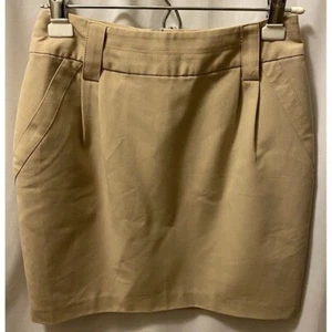 Love 21 Damengröße Small 26 x 18 Minirock beige Vordertaschen falsche Gesäßtasche - Bild 1 von 5