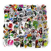 100 X Random Vinyl Decal Graffiti Sticker Waterproof Bomb Skate Laptop Stickers
