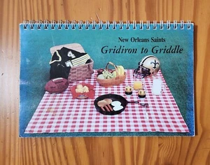 New Orleans Saints Gridiron to Griddle Cook Book VTG 1984 1st Edition SPOTLESS! - Picture 1 of 10
