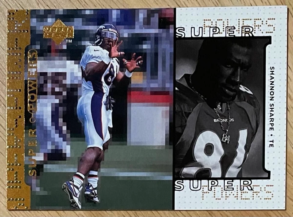 SHANNON SHARPE, RARE, 1998 UPPER DECK SUPER POWERS - Image 1 of 1