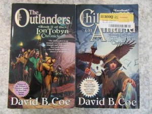 Lot (2) DAVID B COE Fantasy Books LON TOBYN SERIES #1-2 NEAR COMPLETE Outlanders - Picture 1 of 1