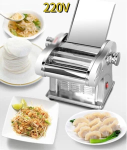 220V Commercial Electric Noodle Machine Pasta Skin Maker Machine 4 Knives Home - Picture 1 of 14