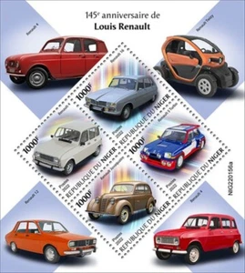 Niger - 2022 Louis Renault Anniversary - 4 Stamp Sheet - NIG220156a - Picture 1 of 1