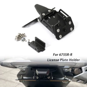 Rear License Plate Holder Bracket Mount Black For CFMOTO 675SR-R 675 SR-R 675SRR - Bild 1 von 9