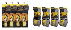 Mens Chunky Work Socks Workwear Boot Socks 6 or 12 pairs UK 6-11 - Picture 1 of 11