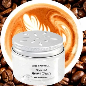 Coffee & Vanilla Room/Car Air Freshener Aroma Beads Odour Rid - Picture 1 of 10