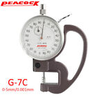 Japan Peacock Thickness Gauge Instrument G-7C 0-5mm Micrometer Thickness 0.001mm