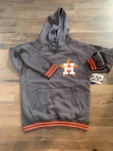 NWT Mens 2XL Houston Astros Stitches Hoodie Gray Sweatshirt MLB Light weight XXL - Picture 1 of 4
