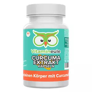 Curcuma Extrakt Kapseln - hochdosiert - 350 mg Curcuminoide - Vitamineule - Bild 1 von 6