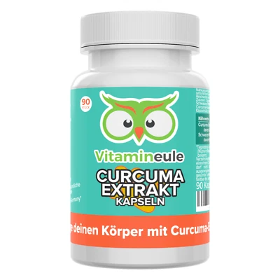 Curcuma Extrakt Kapseln - hochdosiert - 350 mg Curcuminoide - Vitamineule - Bild 1 von 4